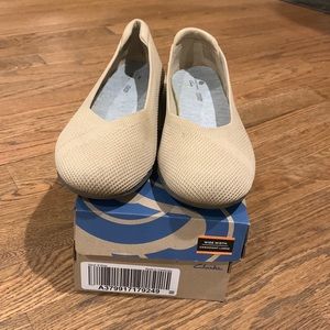 Clarks washable cloudstepper- Sand-8 wide